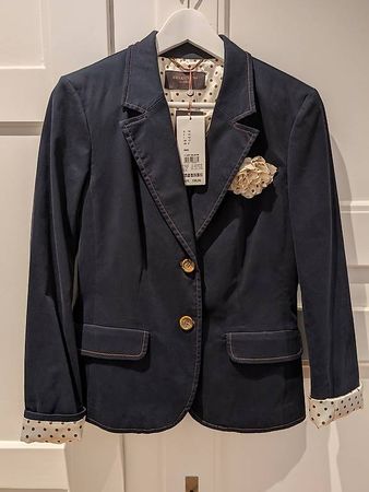 Edler Blazer dunkelblau, Gr. 38 - NEU