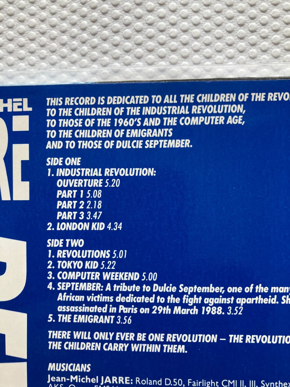 Dischi in vinile: Jean Michel Jarre – Usato da Aarwangen venduto da Jukebox3 4
