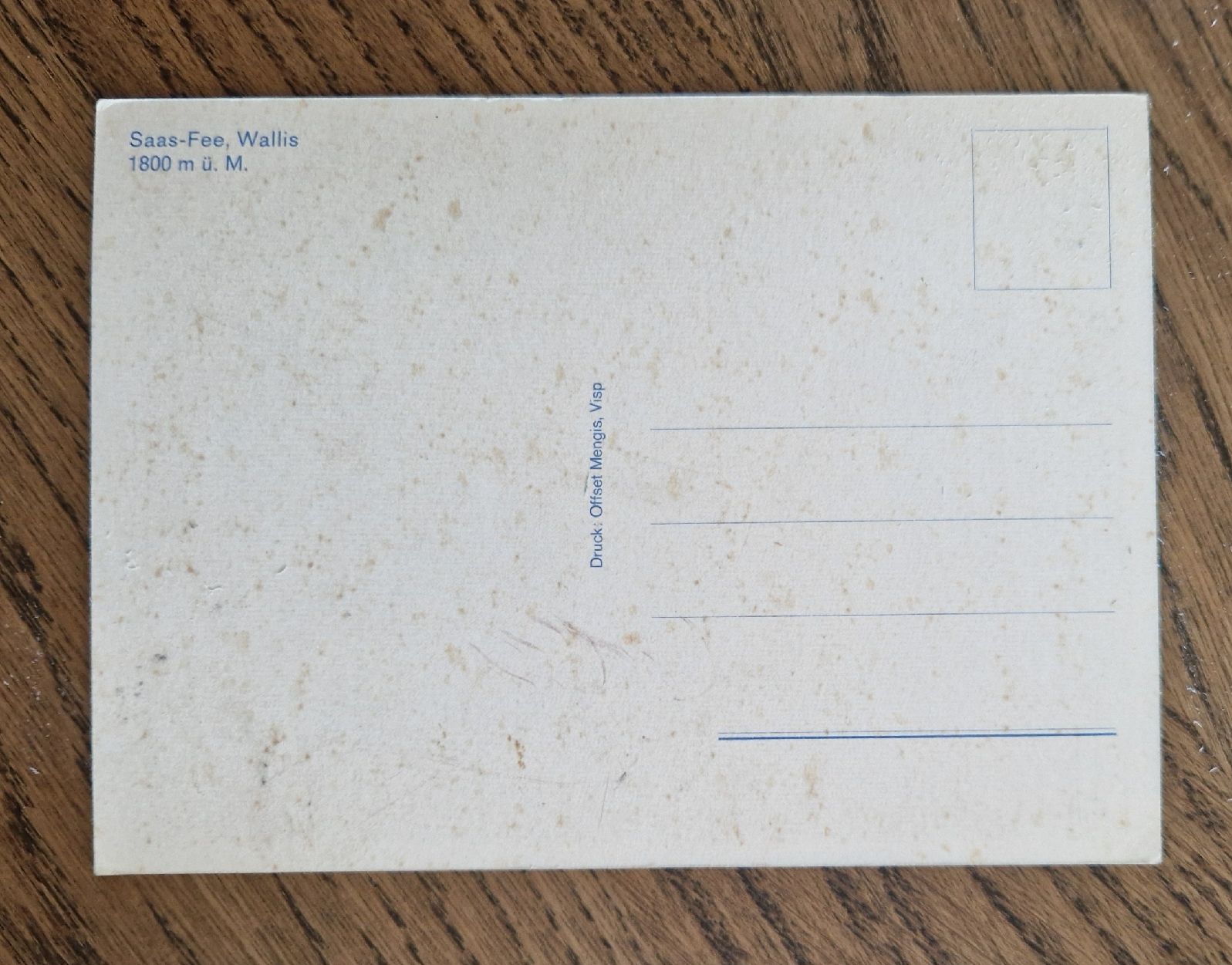 Cartoline postali: Saas Fee – Usato da Ebikon venduto da Donar50 1
