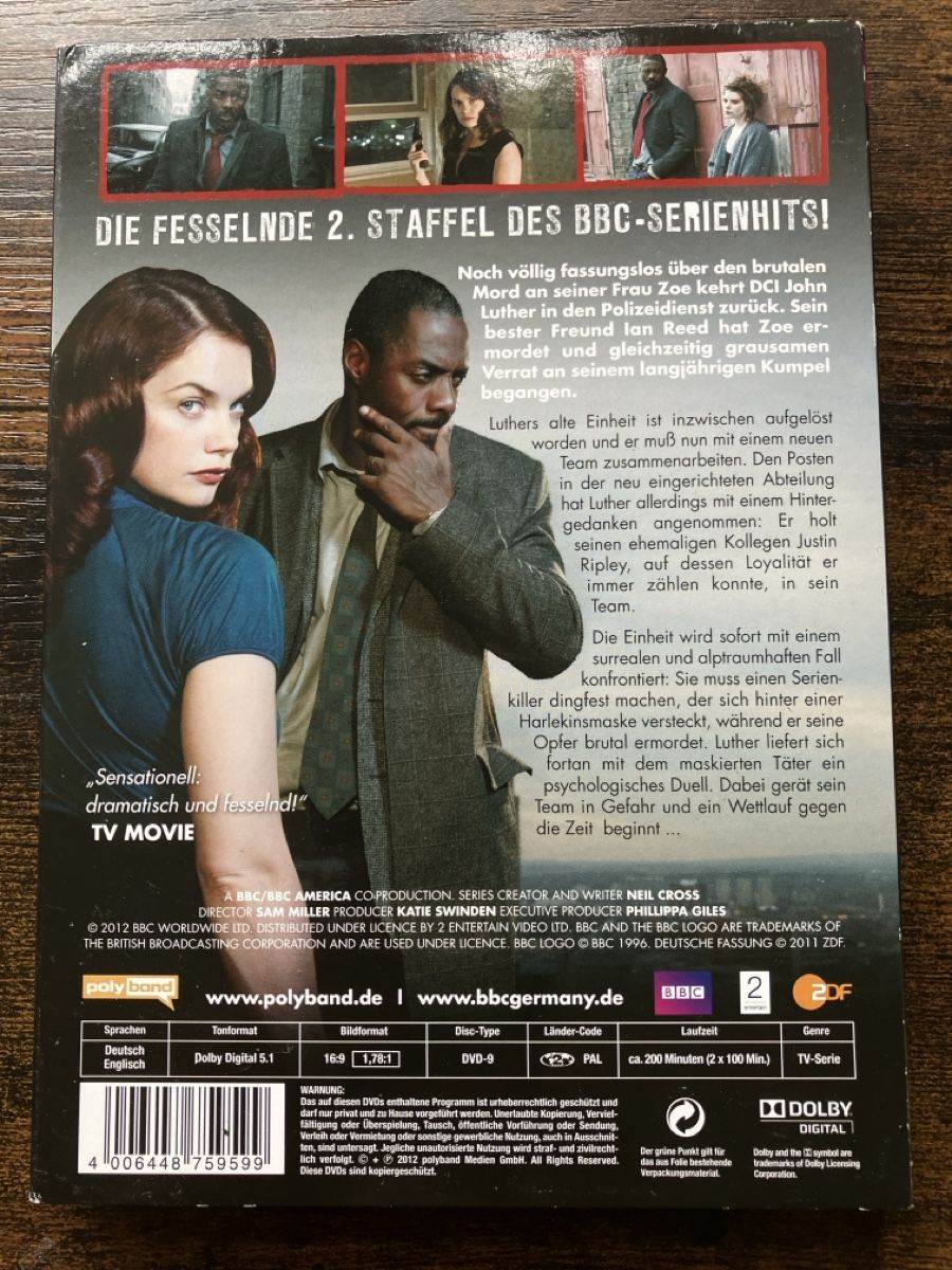 Tutti i DVDs: Luther Staffel zwei DVD – Usato da Glarus venduto da Jhuber78 1