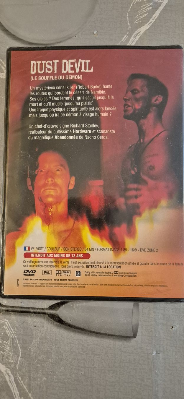 Tutti i DVDs: DVD Dust Devil - Le Souffle du Démon - Edition Collector – Nuovo e nell'imballaggio originale da Genève venduto da Bayoushi 1