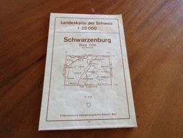 Landeskarte Schwarzenburg Blatt 1186 von 1969        (Nr.15)
