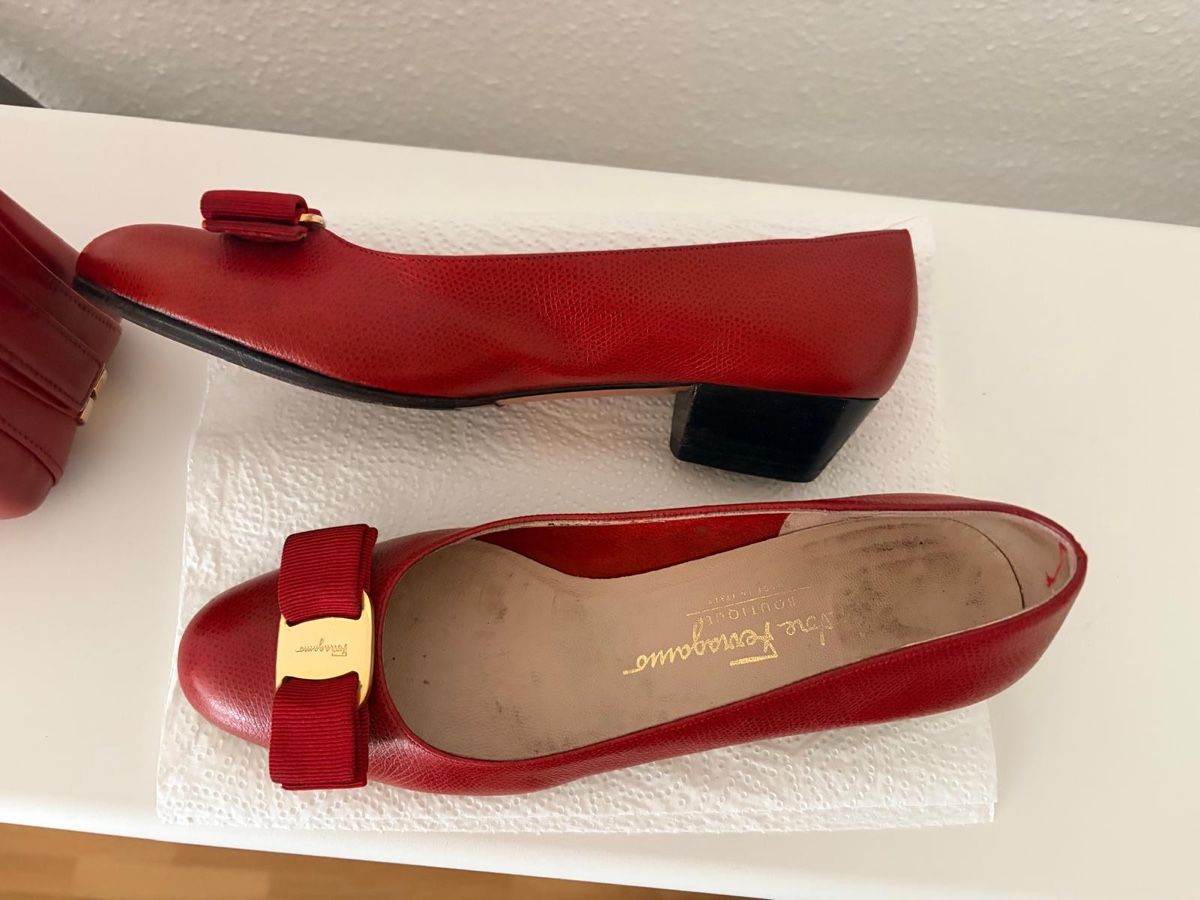 Salvatore Ferragamo Scarpe da donna: Rote elegante Ferragamo Schuhe Gr. 37.5 – Usato da Zürich venduto da str_nt5s 1