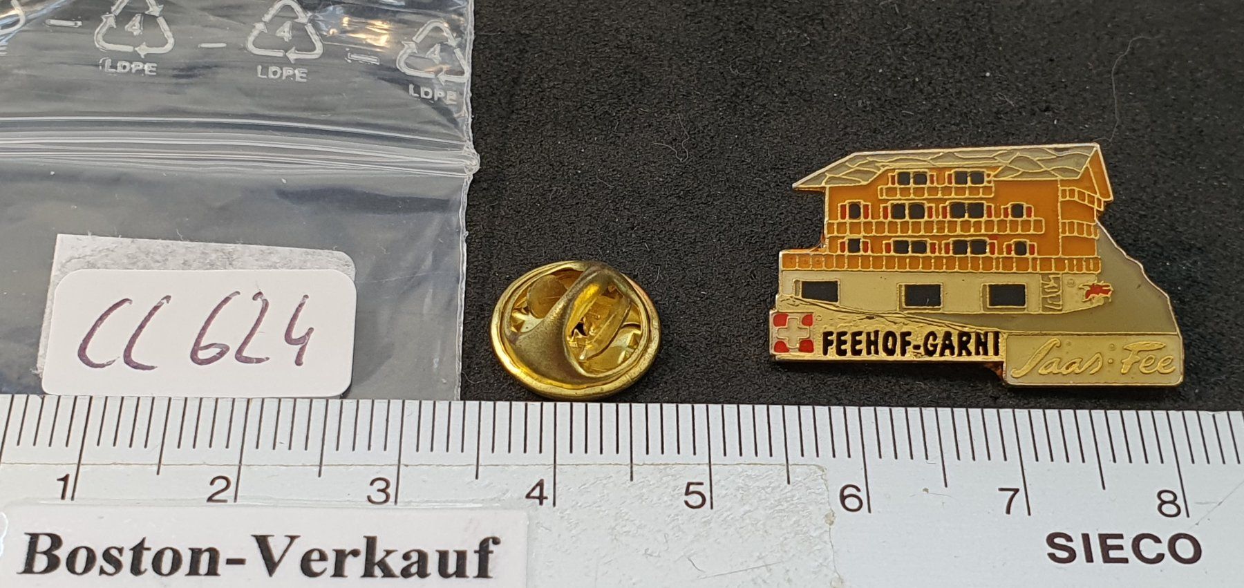 Placchette & Badge: CC624 - Pin FEEHOF - GARNI   Saas-Fee  Wallis – Usato da Reinach BL venduto da Boston-Verkauf 1