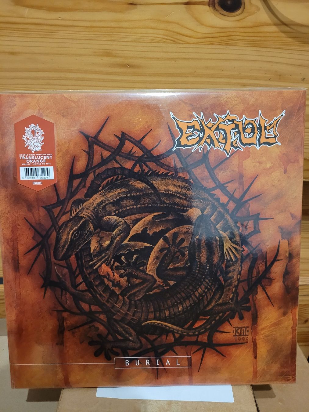 Dischi in vinile: Extol - The Burial Ltd. Orange Vinyl With Edging – Nuovo e nell'imballaggio originale da Münsingen venduto da Drachenwurst