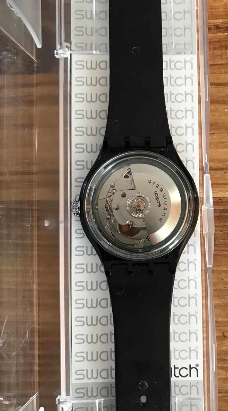 Swatch Orologi: SWATCH Automatic Uhr Blackboard SAB103 – Nuovo (secondo la descrizione) da Ossingen venduto da Orelius 2