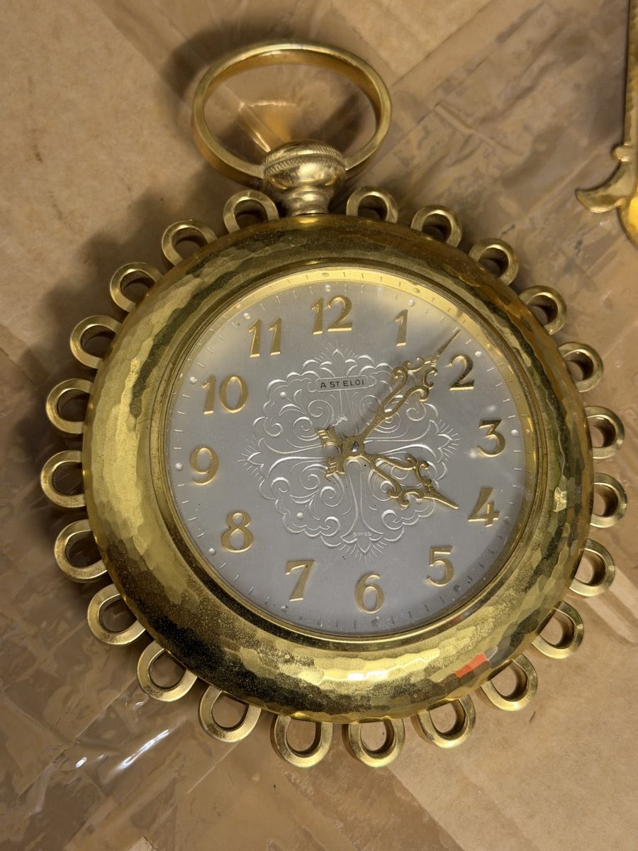 Orologi: Wanduhr  goldfarben  antik – Usato da Kollbrunn venduto da Jani2015 3