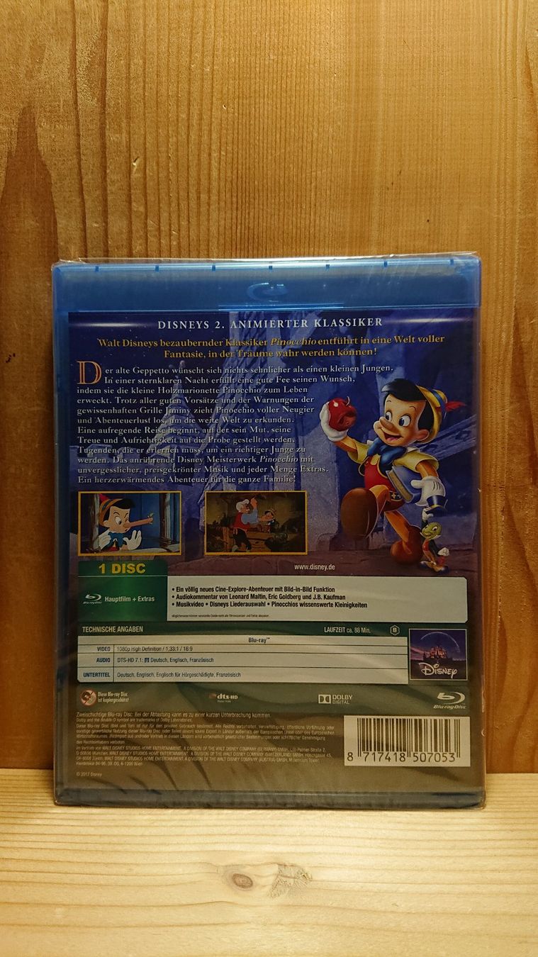 Tutti i DVDs: PINOCCHIO Blu-Ray Disney Classics 2 – Nuovo e nell'imballaggio originale da Wilderswil venduto da Exebub 1