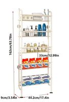 Schmales Regal / Badezimmer / Hinter der Tür