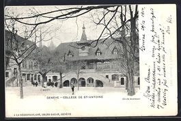 AK Genève, Collège de St-Antoine, 1901
