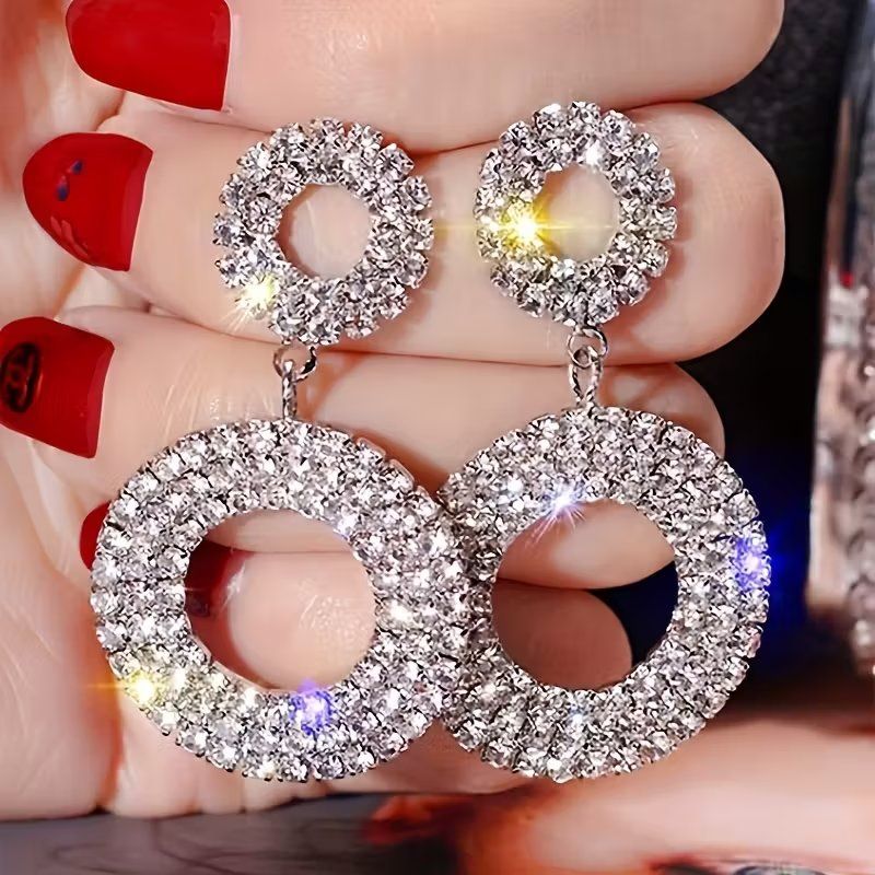 Orecchini pendenti & Orecchini a lobo: STATEMENT versilberte Strasssteine  Ohrringe, Neu* – Nuovo e nell'imballaggio originale da Glattbrugg venduto da majuska01 2