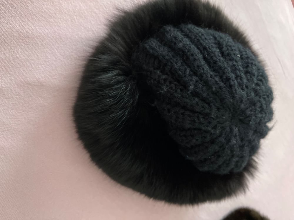 Echte Pelzmütze, Wintermütze, Gr. 56, schwarz | Kaufen auf Ricardo