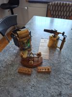 Antiquitäten Set Lampe Waage Lötlampe gebraucht