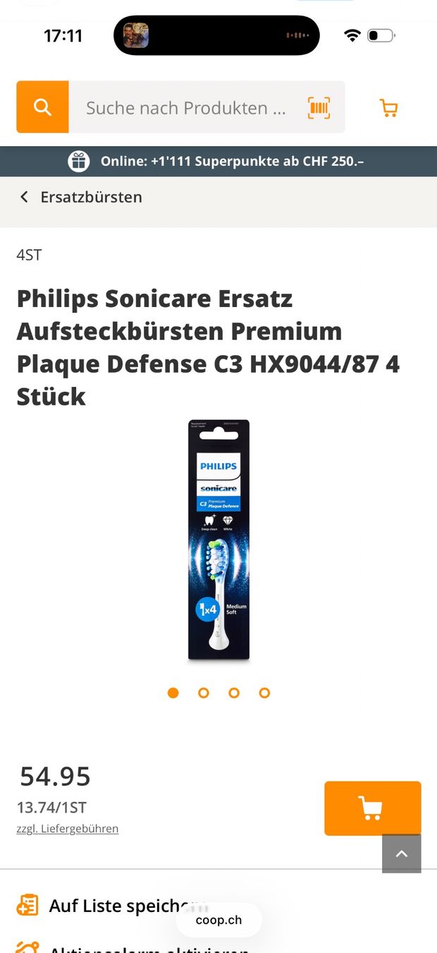 Philips Sonicare Cura dei denti: Philips Sonicare C3 Premium Plaque Defence 2x4 Stk. – Nuovo e nell'imballaggio originale da Zürich venduto da JuliaBeuggert 4