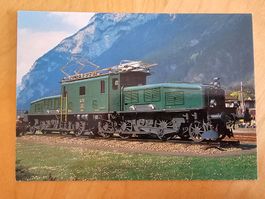 Postkarte SBB Güterzuglok Ce 6/8 II 14270 Krokodil grün