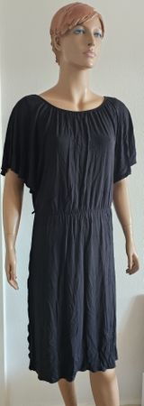 Neues Denim Birds Kleid, schwarz, Grösse M aus Viskose