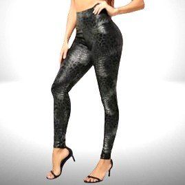 🖤 Sexy Skinny-Leggings mit Schlangenleder-Print 🖤💫