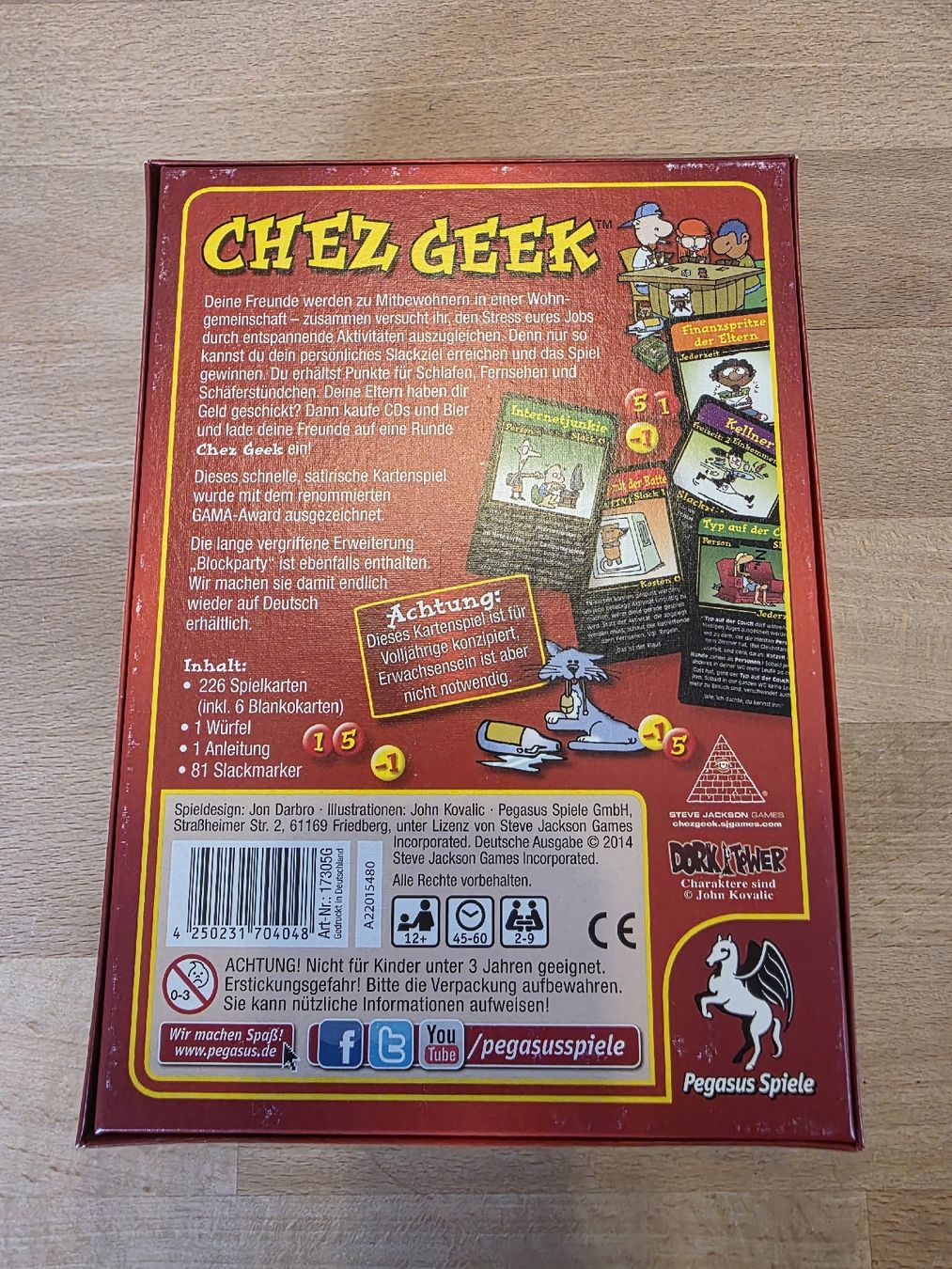 Pegasus Spiele Giochi: Chez Geek  – Usato da Oberstammheim venduto da kuechenhelfer 1