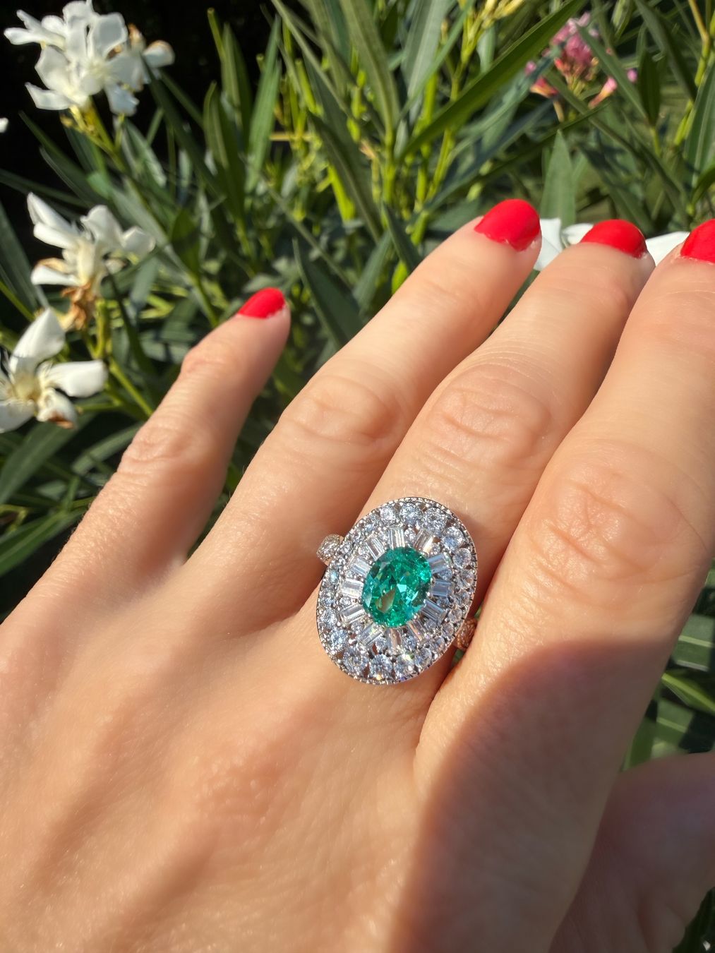 Anelli: Bague Aigue-marine – Nuovo e nell'imballaggio originale da St-Maurice venduto da Sandrinette123 1