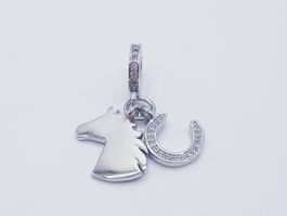 Charm Pferd Hufeisen (925 Sterling Silber)