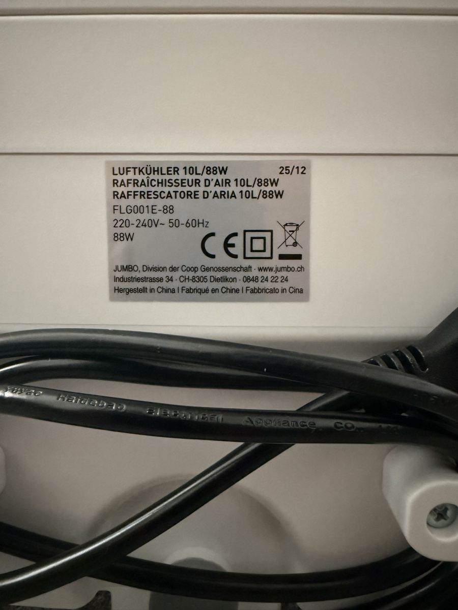 Ventilatori: Ayce Luftkühler 10l – Nuovo (secondo la descrizione) da Affoltern am Albis venduto da capricetr 4