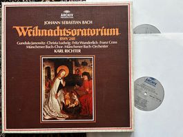 Bach Weihnachtsoratorium Richter Janowitz Wunderlich 3LP Box