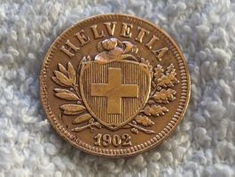 2 centimes/Rappen 1902