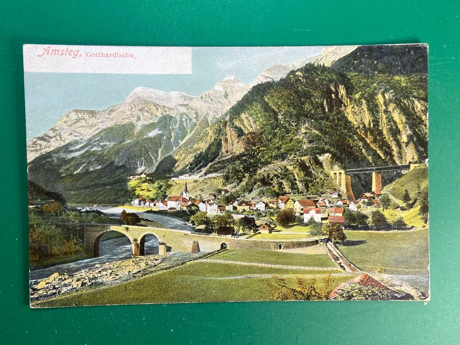 Cartoline postali: Amsteg - Gotthardbahn – Usato da Steg VS venduto da danwer74
