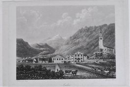 Andeer  Aquatinta von Bury selten