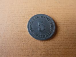 Dt. Reich 1899 F, 5 Pfennig