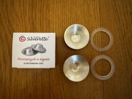 Silberhütchen Silverette mit extra Silikonringen