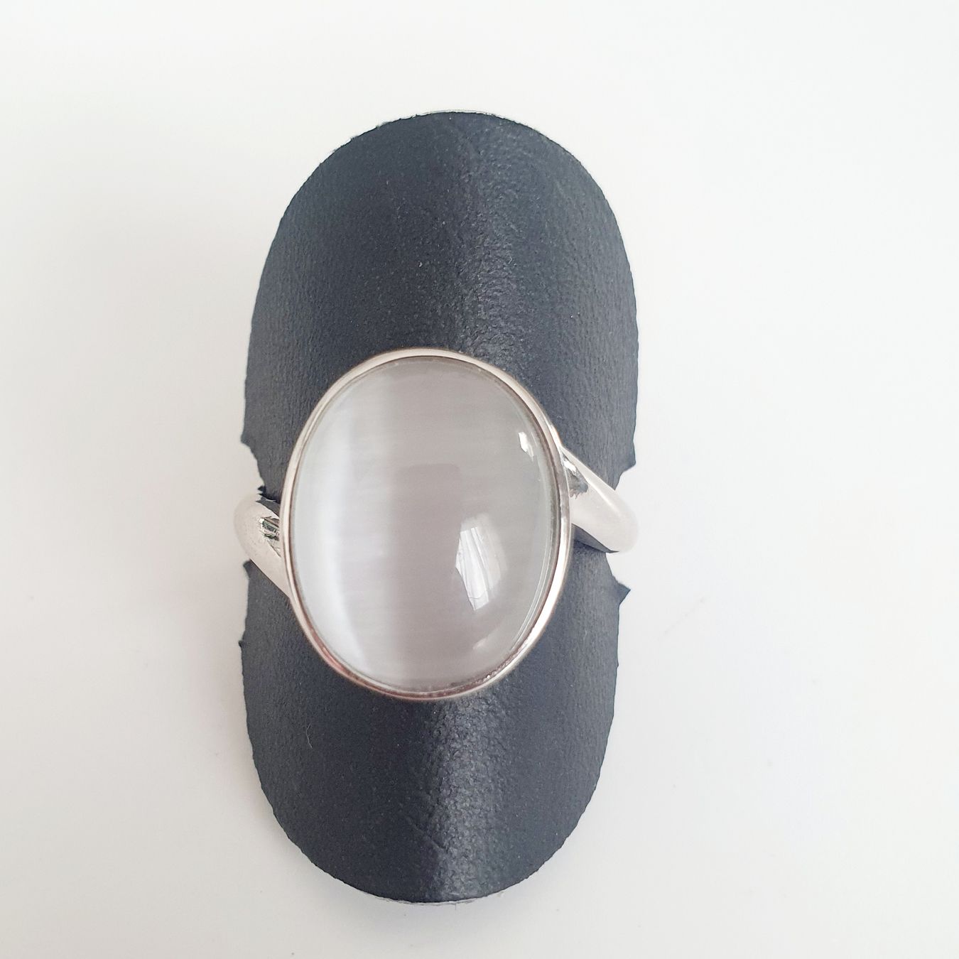 Anelli: Silber Ring 925 mit helle Stein Grösse 18.7 mm – Nuovo (secondo la descrizione) da Kreuzlingen venduto da Wunderkiste123 6