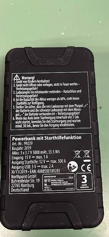 Caricabatterie: Powerbank mit Starthilfefunktion – Nuovo (secondo la descrizione) da Diessenhofen venduto da Rossinator86 1