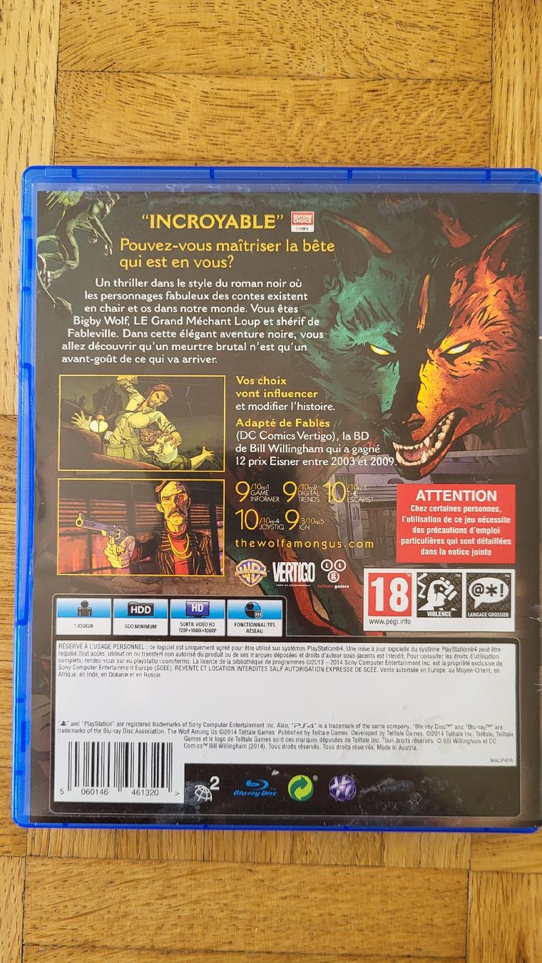 Sony Giochi: The Wolf Among Us / Playstation 4 Spiel. – Nuovo (secondo la descrizione) da Biel/Bienne venduto da Retrohr 2