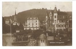 Weggis LU Hotel St. Gotthard + Beau Rivage - Rigi-Blick 1915