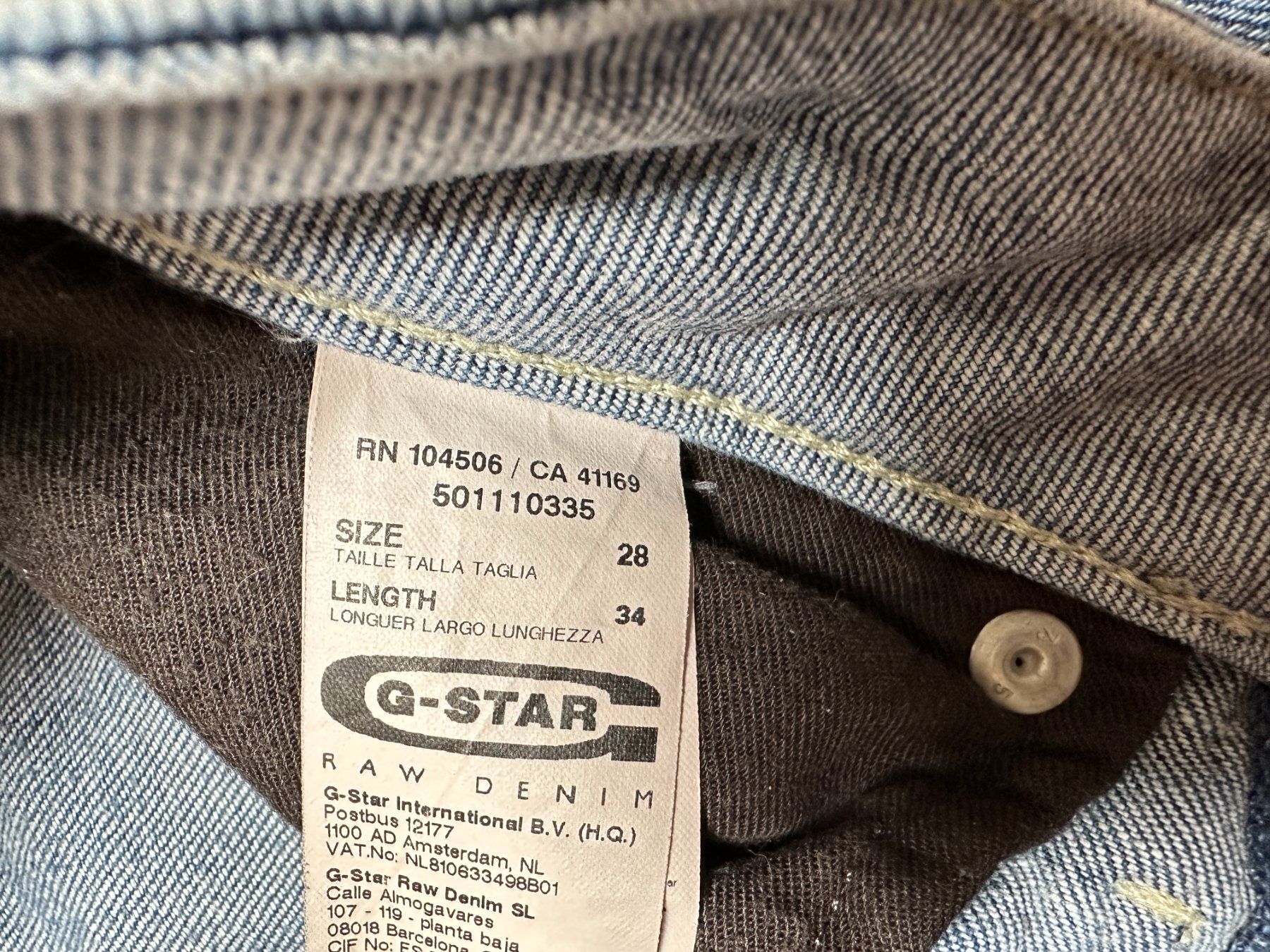 G-Star Jeans: G-Star Jeans Midge Straight Grösse 28 – Usato da Gümmenen venduto da FelizitasHermann 3