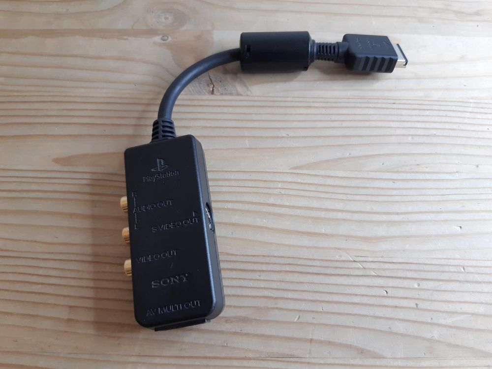 Original SONY Playstation 2 PS2 AV Multi Out SVideo Adapter Kaufen