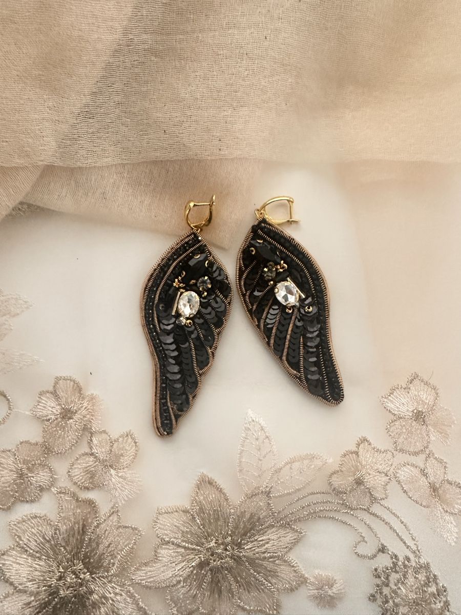 Orecchini pendenti & Orecchini a lobo: Elegant black Angel Wing Earrings – Nuovo (secondo la descrizione) da Oftringen venduto da Eylem79 4