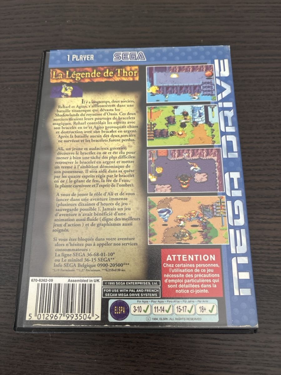 Sega Giochi: Jeu Retro La Legende de Thor Sega Megadrive – Usato da Meyrin venduto da did_bqr5 1