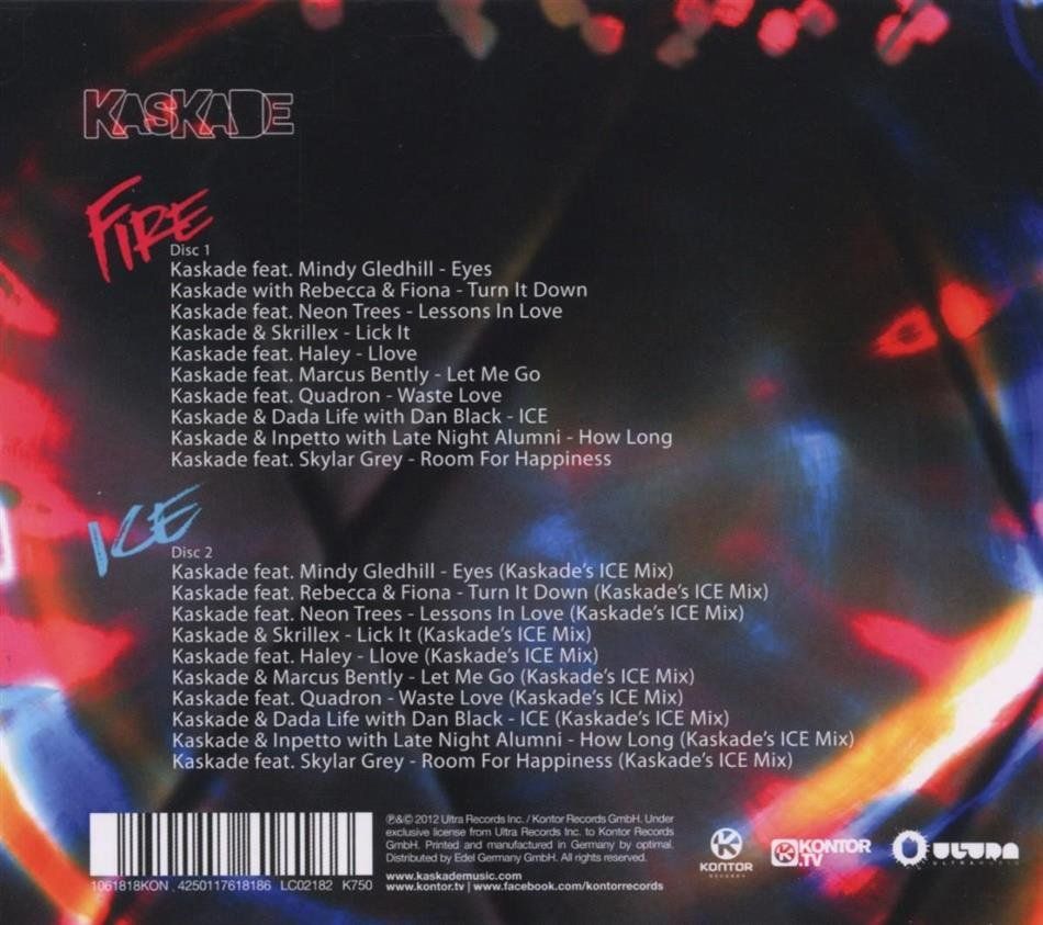 CDs: Kaskade - Fire & Ice (2 CDs) Digipack – Gebraucht aus Uzwil von visions77 1