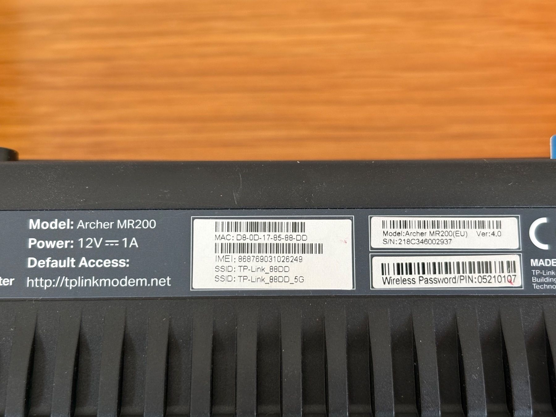 TP-Link Modems & Router: 4G LTE Router Archer MR200 – Gebraucht aus Oberrohrdorf von mvillig 2