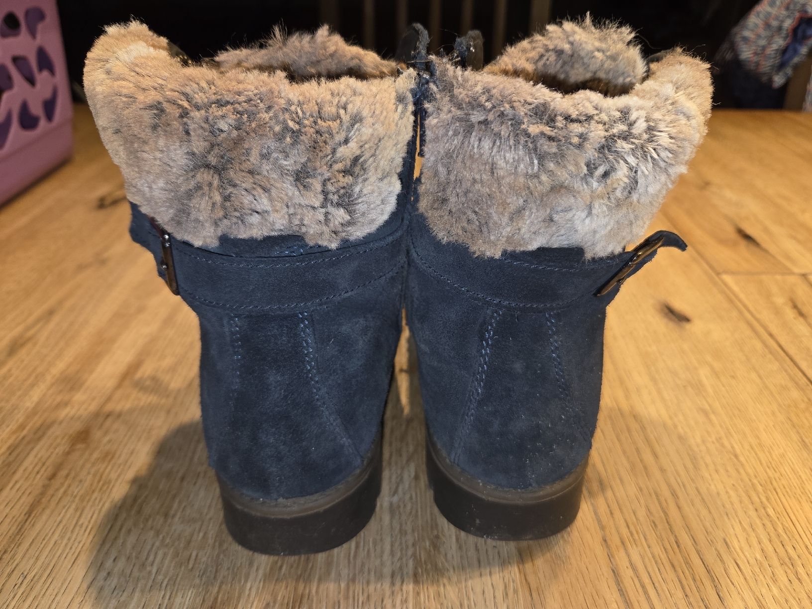 Schuhe für Mädchen: Blaue Winterstiefel Gr. 37 mit Warmfutter – Gebraucht aus Schlierbach von smeralda1313 2