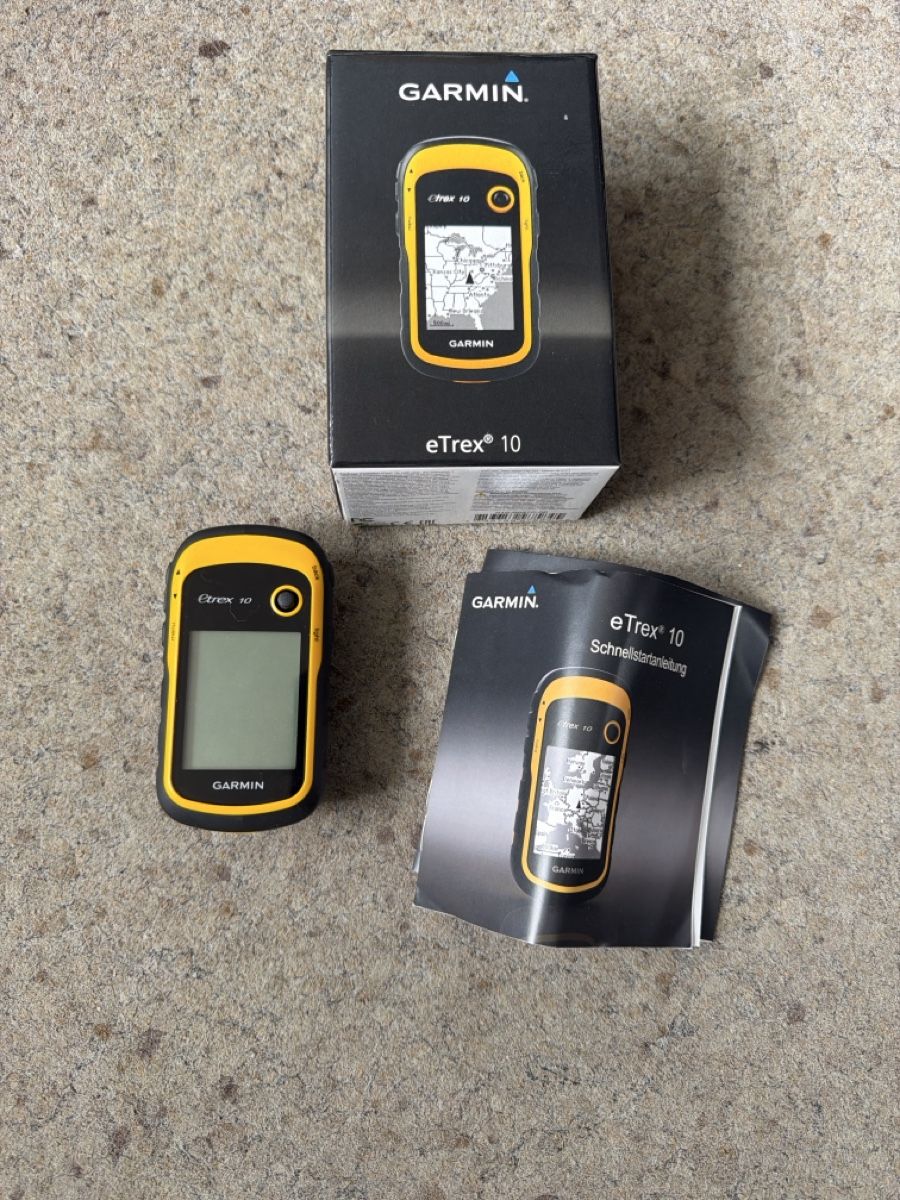 Garmin Navigatori: Garmin eTrex 10 Handheld GPS - Mit Box und Anleitung – Usato da Thun venduto da BanjoDan