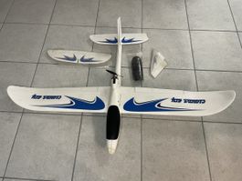 RC Modellflugzeug mit Motor, Regler, Servos, Ersatzteile