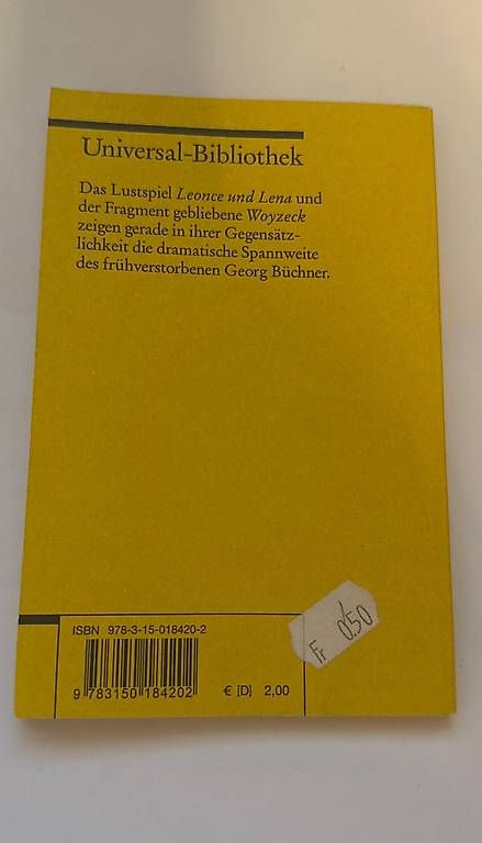 Bücher: Georg Büchner: Woyzeck – Gebraucht aus Schlieren von may_h2yx 1