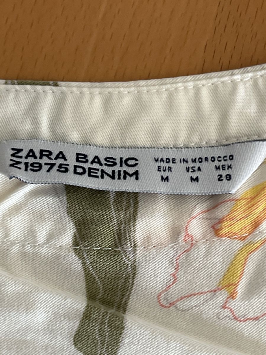 Zara Tops: Haut Zara Basic Denim fleuri taille M – Neu (gemäss Beschreibung) aus Etagnières von koalavd 2