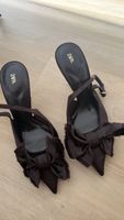 Escarpins Zara brun avec nœud taille 36