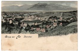 Ansichtskarte  'Gruss aus Au'   (Rheinthal)