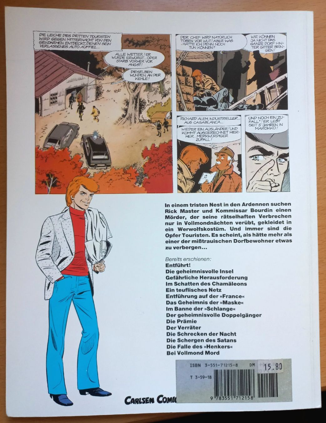 Fumetti: Comic - Rick Master 15 - Bei Vollmond Mord – Usato da Niederuzwil venduto da lubimaja 4