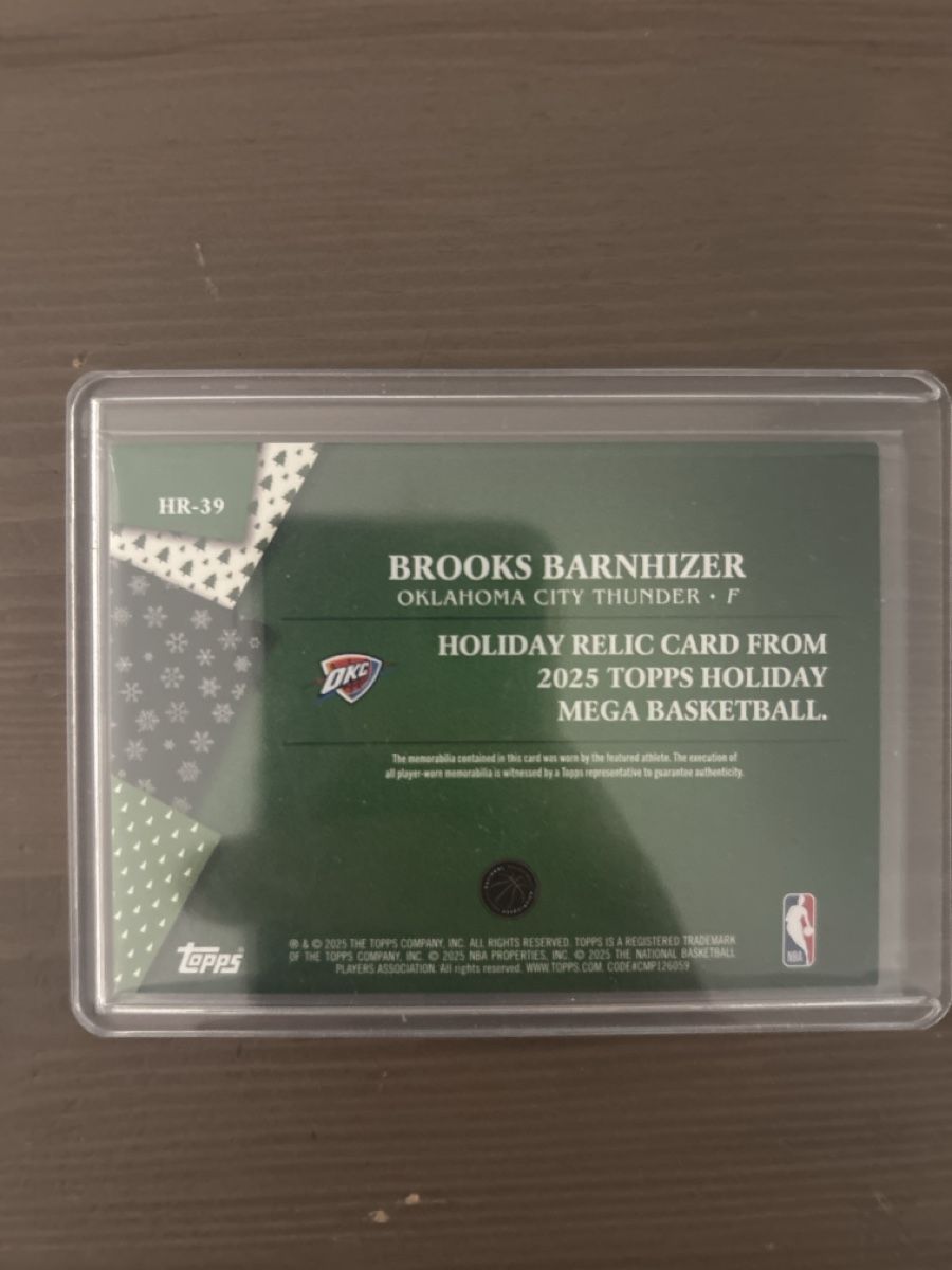 Topps Sammelbilder & Trading cards:  Topps Brooks Barnhizer Patch RC – Neu (gemäss Beschreibung) aus Kleinwangen von Matteo_079 1